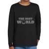 Youth Heavy Cotton 100% Cotton Long Sleeve T Shirt Thumbnail